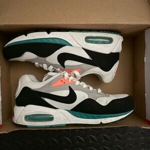 Nike Air Max Sneakers in White, Black, and Teal